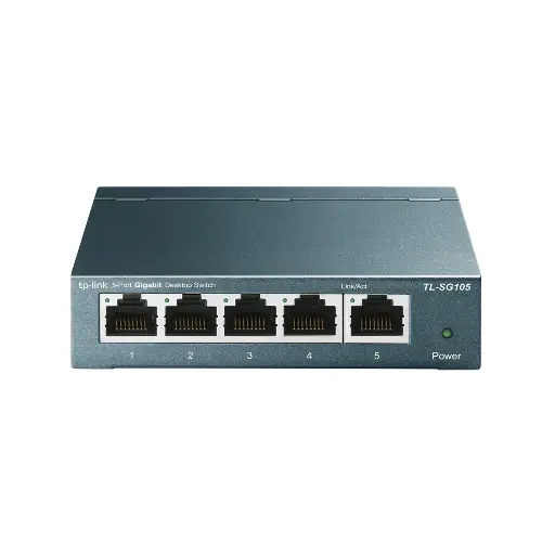 TP-Link TL-SG105S 5-Port Gigabit Unmanaged Desktop Switch - Plug & Play, Compact Design, Energy Efficient, 3-Year Warranty