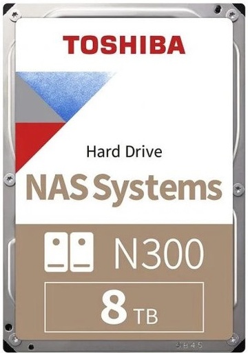Toshiba N300 8TB NAS Hard Drive (HDWG780EZSTAU) – 7200RPM 3.5" SATA