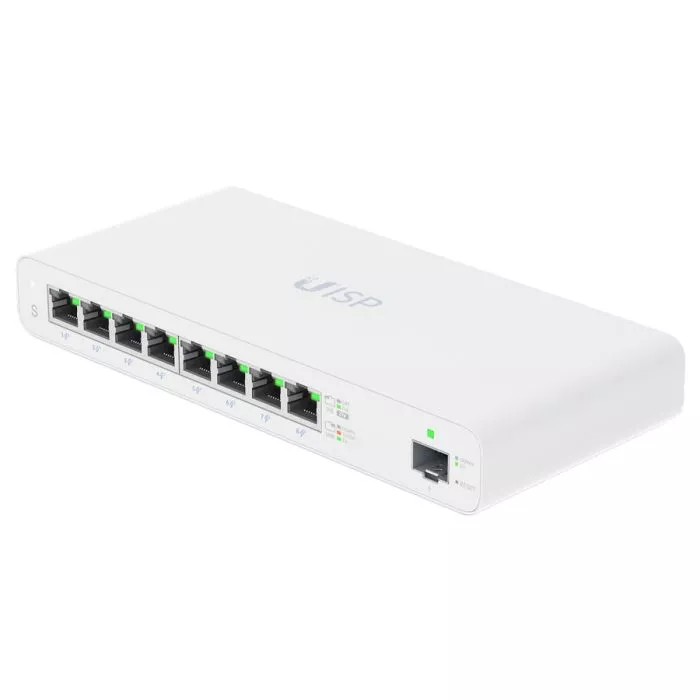 Ubiquiti UISP Switch 8‑Port PoE, 1 SFP  
