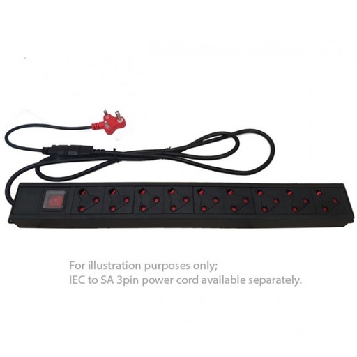 UltraLAN 9‑Socket PDU 3pin SA with IEC Plug