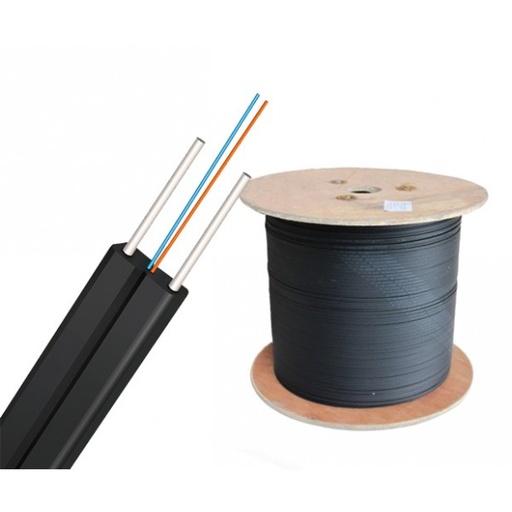 UltraLAN Fiber Bow Type Drop Cable 2 Core Black  