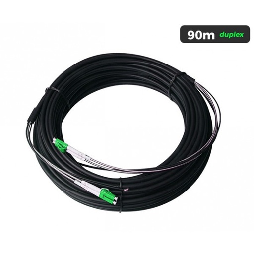 UltraLAN LC/APC Pre‑Terminated Duplex Drop Cable 90m  