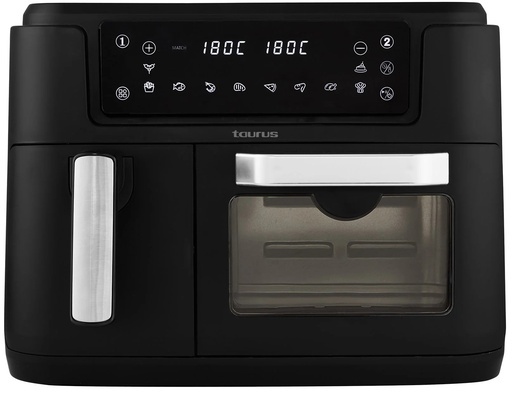 Taurus Air Fryer Dual Zone Digital Non-Stick Black 9.5L 2400W Duo | 973936