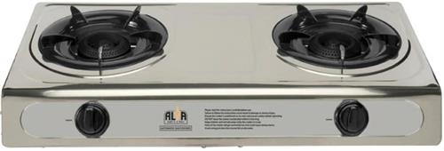 ALVA GAS STOVE 2 PLATE STAINLESS STEEL | GCS04