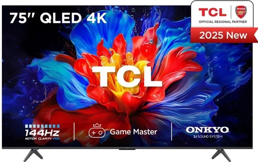 TCL 75" P8K QLED 4K HDR 144Hz Google TV 75P8K 2025