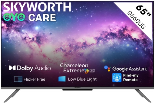 Skyworth 65G6600H 65″ 4K UHD Google Smart TV 3yr