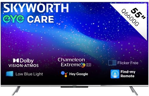 Skyworth 55" Q6600G 4K QLED Google TV HDR10 60Hz 55Q6600G