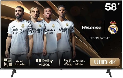 Hisense 58" A6N 4K UHD Smart TV 58A6N Dolby Vision VIDAA
