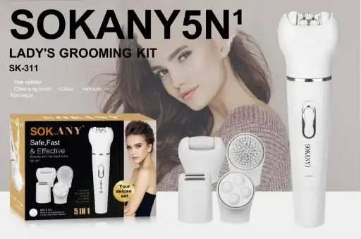 Sokany 5‑in‑1 Lady’s Grooming Kit