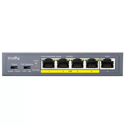 Cudy 5 Port Gigabit 4 PoE 31W Switch | GS105P