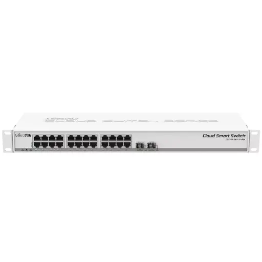 MikroTik SwOS Cloud Smart Switch 24 Port Gigabit 2SFP+ | CSS326-24G-2S+RM