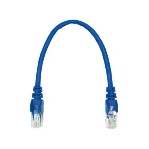 Linkbasic 22cm UTP Cat5e Flylead Blue