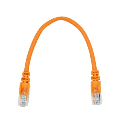 Linkbasic FLY‑0.2O 22cm Cat5e Flylead Orange  