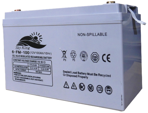 Solarix 12V 100AH Deep Cycle Gel Battery – Absorbent Glass | SOLSKG10012V