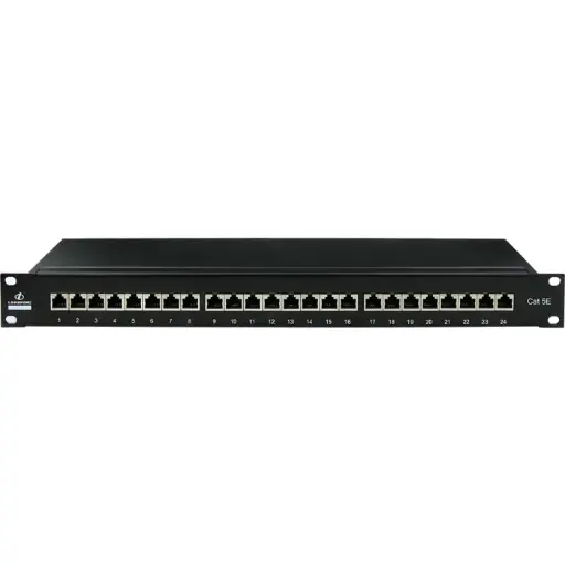 Linkbasic 24 Port Cat5e Shielded Rack Mount Patch Panel