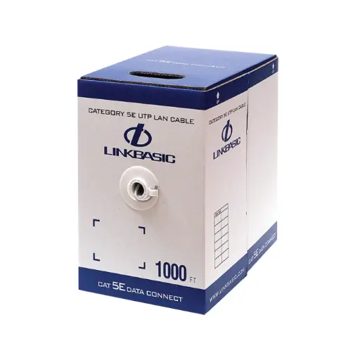 Linkbasic UTP‑305 305m Cat5e Solid Grey UTP Cable  