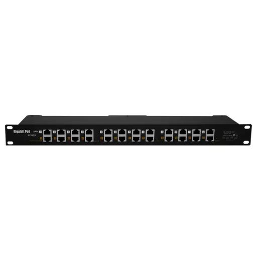 Scoop 12‑Port Gigabit PoE Injector 24-57V, No PSU