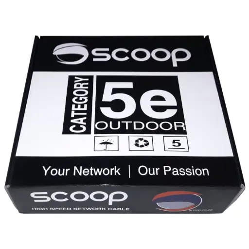 Scoop TC‑100C 100m Cat5e Outdoor FTP Cable