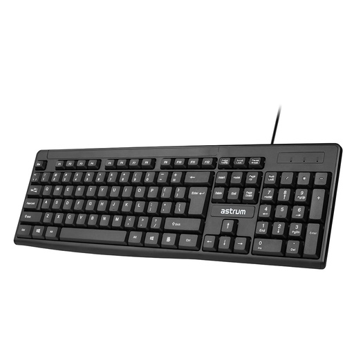 Astrum KB080 Slim USB Keyboard 104‑Key Spill‑Resist 5M 24m
