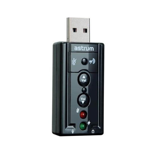 Astrum SC080 7.1CH External USB Sound Card – Virtual Surround Sound Adapter