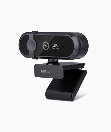 Astrum WM210 2K QHD USB Webcam – Autofocus, Noise-Canceling Mic & 360° Rotation