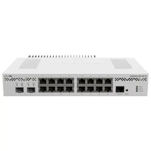 MikroTik Cloud Core 16 Port Gigabit 2SFP+ Passive Cooling Router | CCR2004-16G-2S+PC