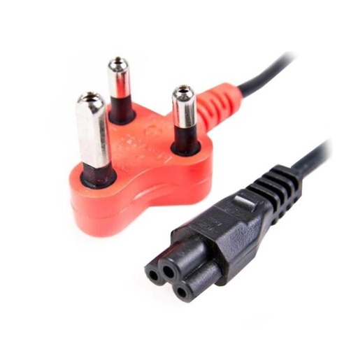 Astrum PC312 1.2M Power Cable 3-Pin Clover Plug with Dedicated 16A Connector for Computers, Monitors & Printers Black SKU: A32503-B