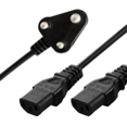 Astrum PC325 1.8M Power Cable 3-Pin Kettle Splitter with 16A SA Plug for Printers, Power Supplies & Heavy-Duty Devices Black SKU: A32519-B