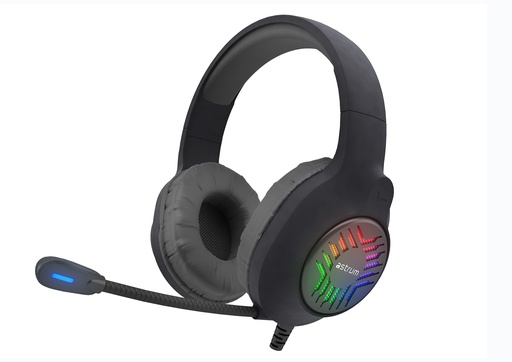 Astrum HG200 USB Gaming Headset 7.1 Virtual Surround Sound, RGB LED, Boom Mic, Volume Control Black SKU: A12120-B