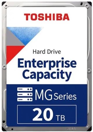 Toshiba Enterprise 20TB 3.5" SATA Hard Disk Drive 7200RPM, FC-MAMR, Helium Sealed, 24/7 Operation SKU: HDEB00SGEA51F