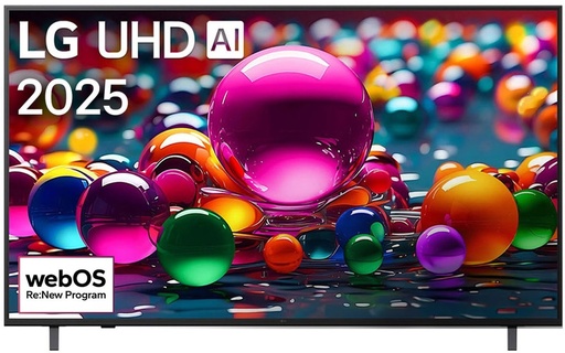 LG 50" AI UA80 4K Smart TV α7 Gen8 HDR10 Pro webOS 25
