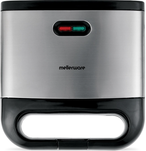 Mellerware 800W 2 Slice Non‑Stick Sandwich Maker