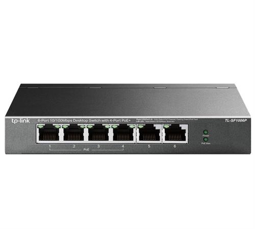 TP-Link TL-SG105PE 5-Port Gigabit Easy Smart Switch with 4× PoE+, Web GUI, Fanless