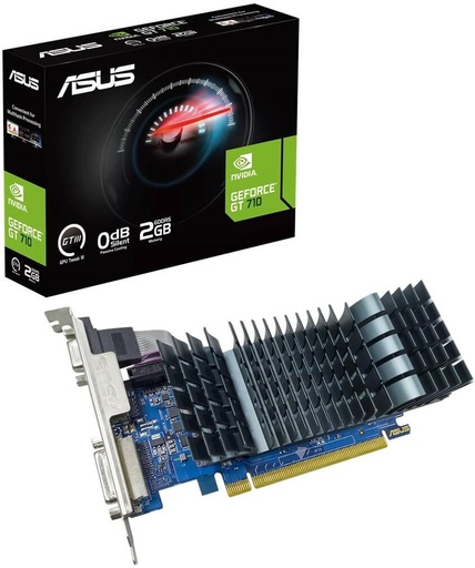ASUS GT 710 EVO Silent 2GB GDDR5 Graphics Card, Triple Display, Passive Cooling
