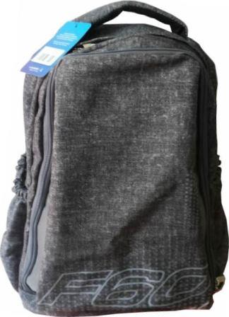 Macaroni Laureate Backpack Black/Grey Waterproof Dual Zip Padded