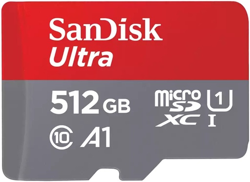 SanDisk 512GB microSD Card | Ultra, microSDXC, UHS-I, 150MB/s, A1 Rated, 5-Year Warranty
