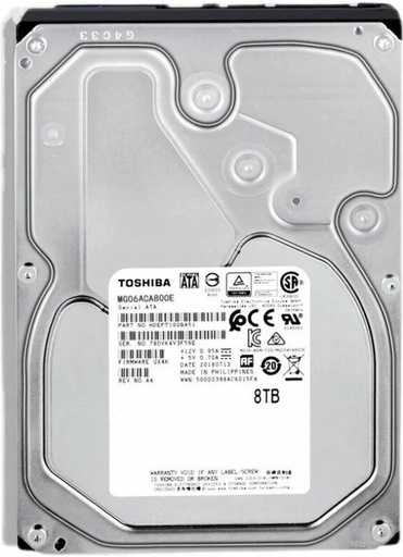 Toshiba Enterprise 8TB HDD | 3.5" SATA, 7200rpm, 256MiB Buffer, 248MiB/s, 4-Year Warranty