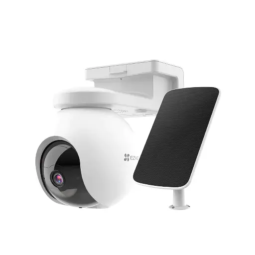 EZVIZ HB8 4 MP Solar Battery Cam 1 yr Charge, 4K Color Night, PIR, IP67, Alexa/Google