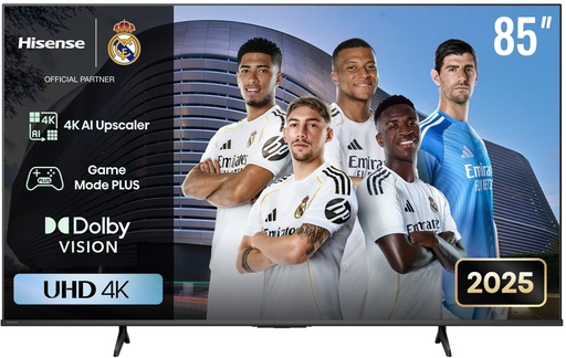 Hisense 85A6Q 85″ 4K VIDAA Smart TV Dolby Vision, HDR10+, DTS Virtual X, Game Mode, 4 yr WR