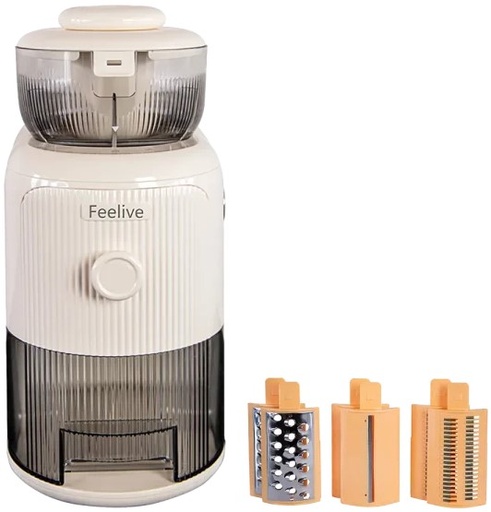 Feelive 1.8L 3‑Blade Food Processor