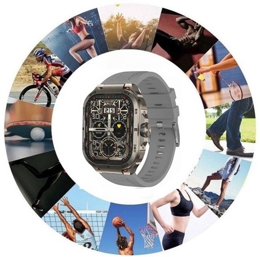 Nesty NP-104 Ultra Smart Watch 2.01″ TFT, BT 5.3 Call, IP67, HR/SpO₂, Wireless Charge, 6 m WR