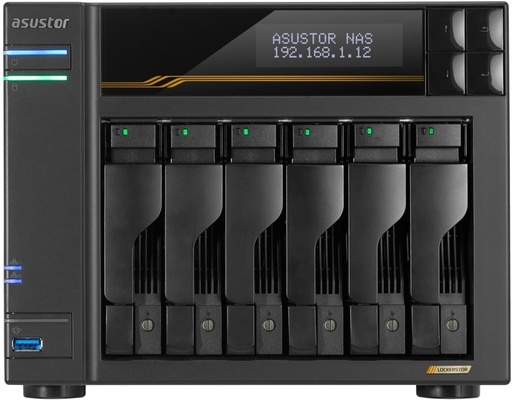 Asustor AS6806T 6‑Bay Gen3 NAS Ryzen ECC 16GB