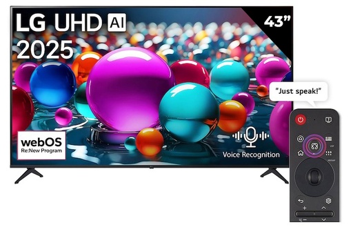 LG 43" UHD AI HDR10 Smart TV