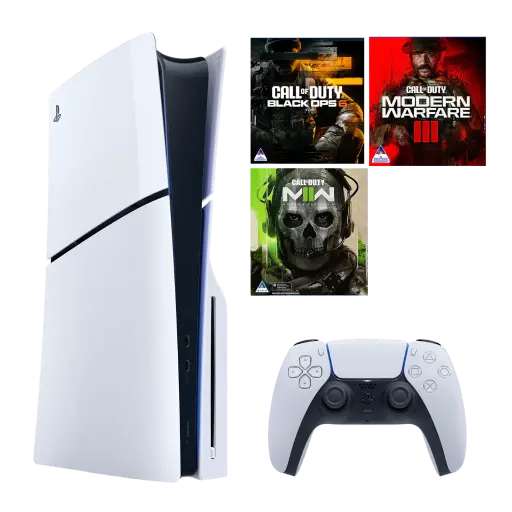 Sony PS5 Console + DualSense + 3× CoD Bundle (4K 120Hz)