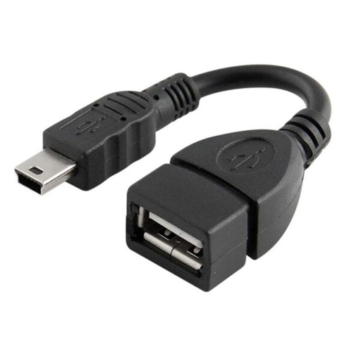 OC020 Mini USB to USB‑A OTG Cable 20cm Black 12m
