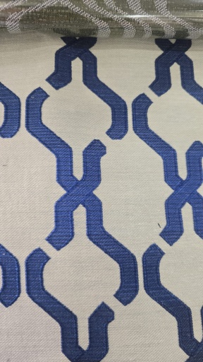 River Fabric Allegra Ink Curtain Fabric 280cm