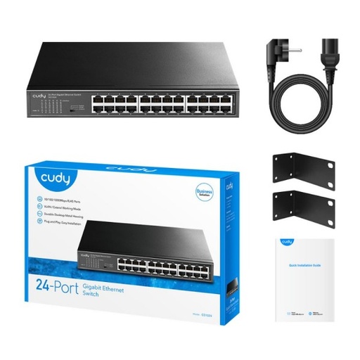 Cudy 24 Port Gigabit Rack-Mount Switch | GS1024