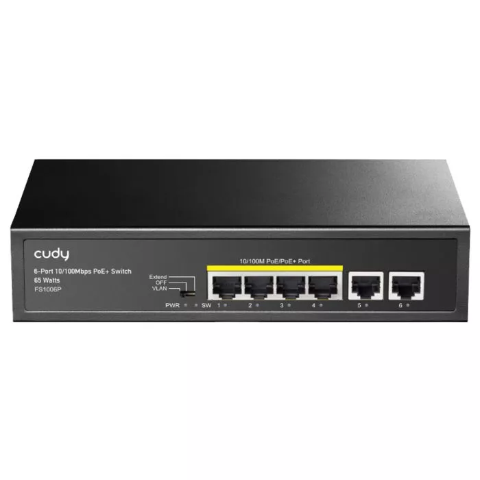 Cudy FS1006P 6‑Port Fast Ethernet PoE Switch